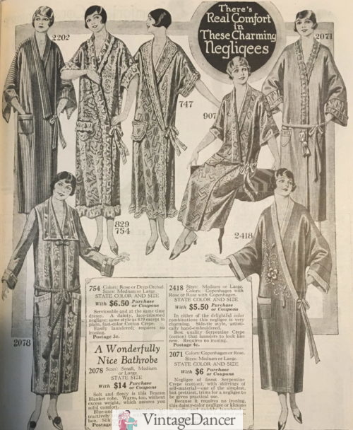 1928 house robes negligees at VintageDancer