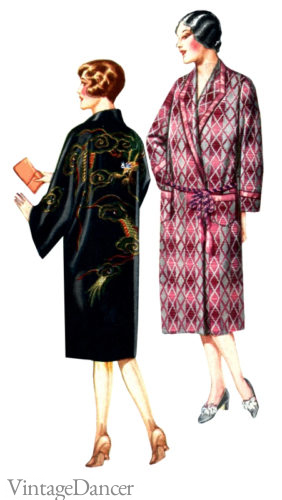 1920s coolie coat robe color womens at VintageDancer
