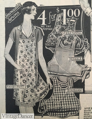 1929 rubber or cloth aprons