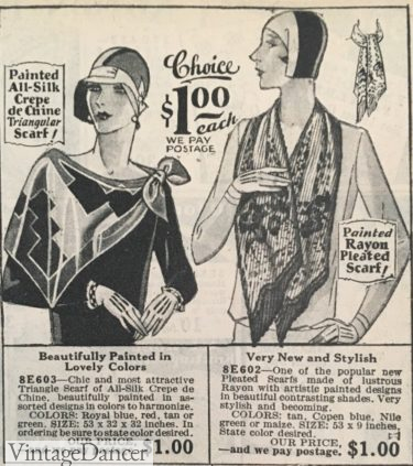 1920s scarf shawl 1930s
