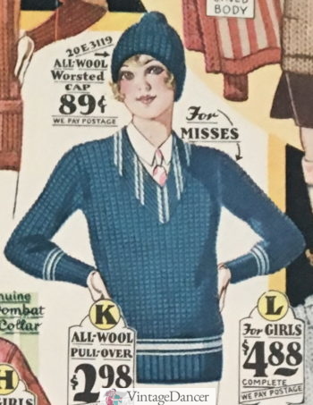 1929 Cricket sweater at VintageDancer