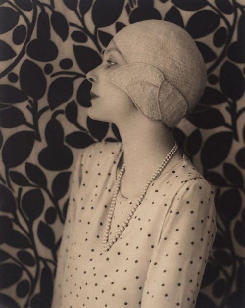 1920s polka dot blouse