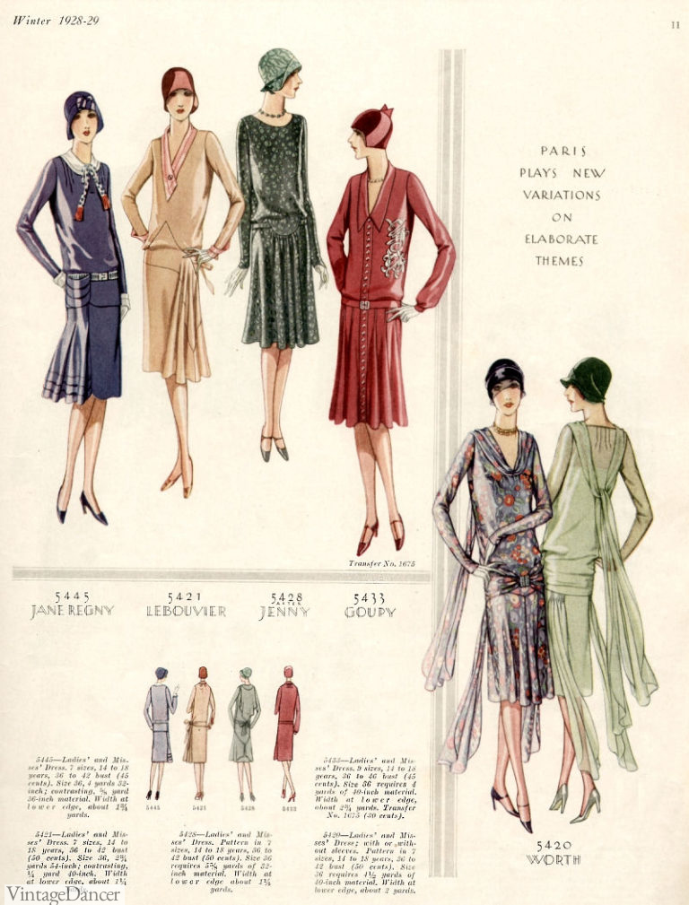 1929 Fashion for Women and Men