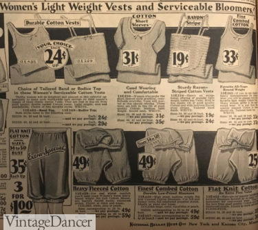1929 knit "vests" and bloomers