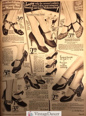 Chaussures de danse de 1929