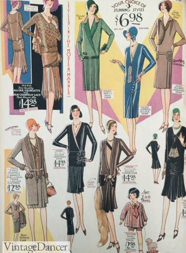 1929 day dresses