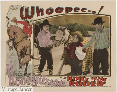 1929 King of the Rodeo movie postcard