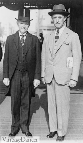 1929 Calvin Coolidge wearing a mornings suit