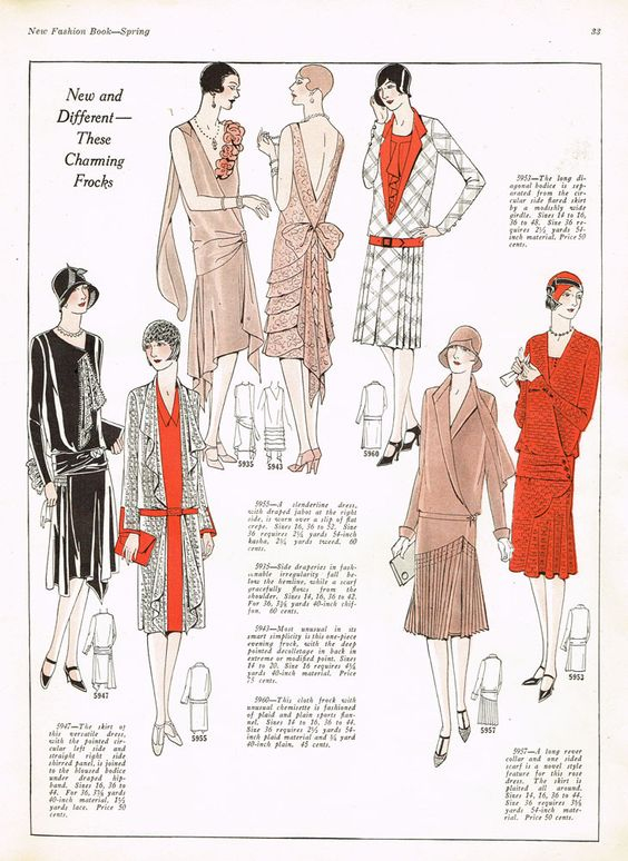 1929 Fashion for Women and Men