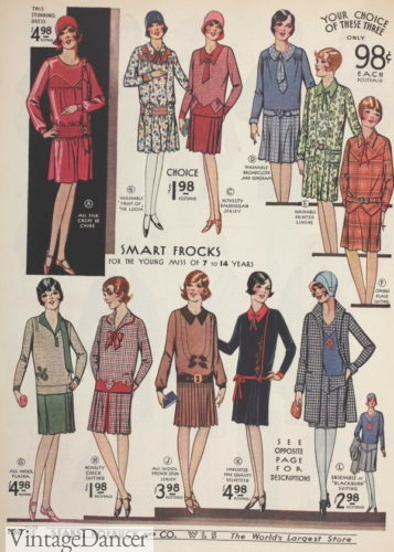 1920s teen dresses girls child high school