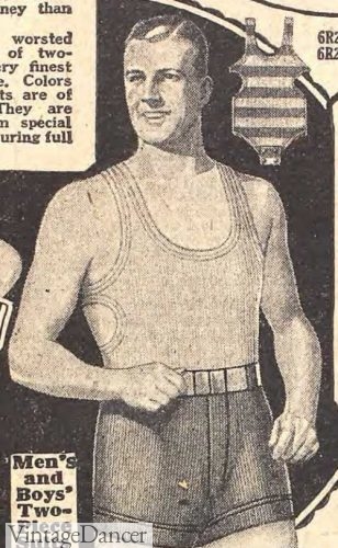 1929 men's Speed suit swimsuit