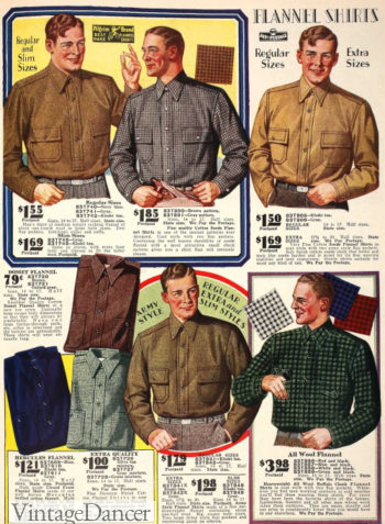 1929 flannel work shirts