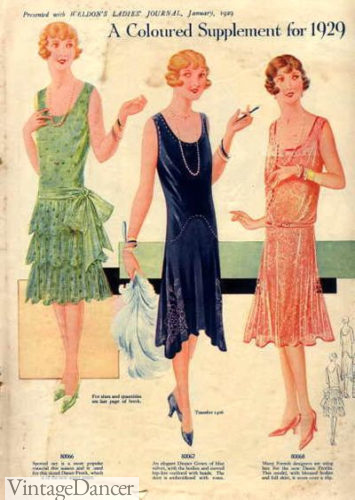 1929 spring evening dresses