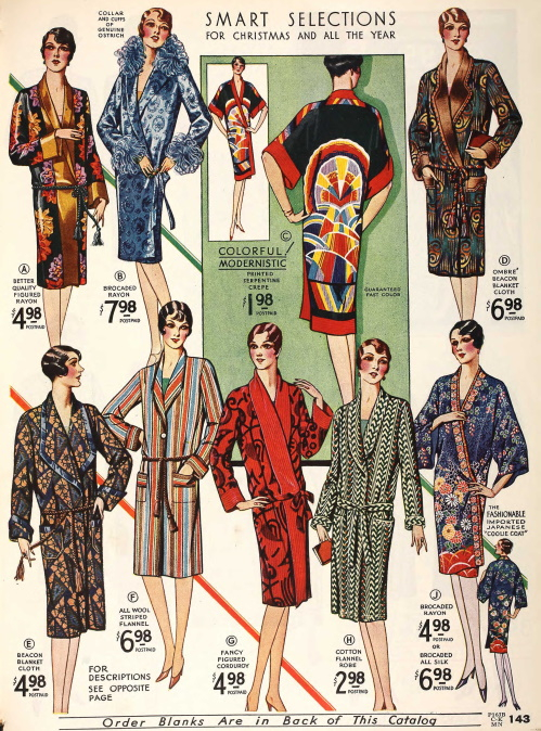 1929 kimono robes 1920s
