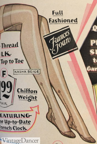 1929 clocked stockings at VintageDancer