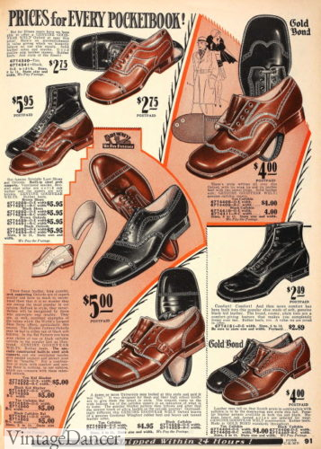 1929 boy and teen shoes and boots