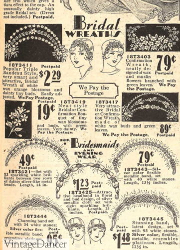 1929 bridal wreaths