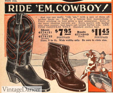 1929 western boots mens vintage westernwear