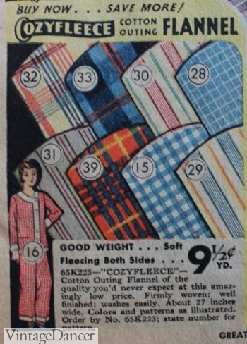 1930 fleece and flannel fabric