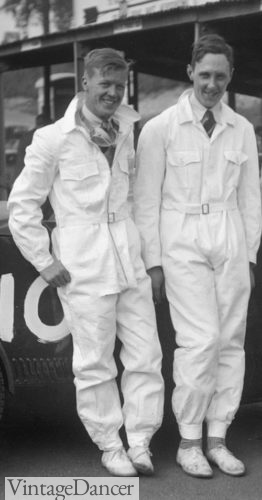 1930s racecare coveralls driving motoring