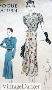 1930 dress flroal