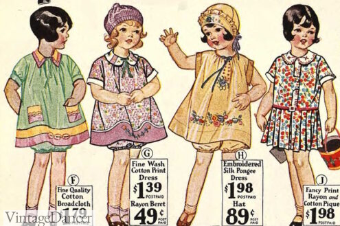 1930s Children's Fashion for Girls