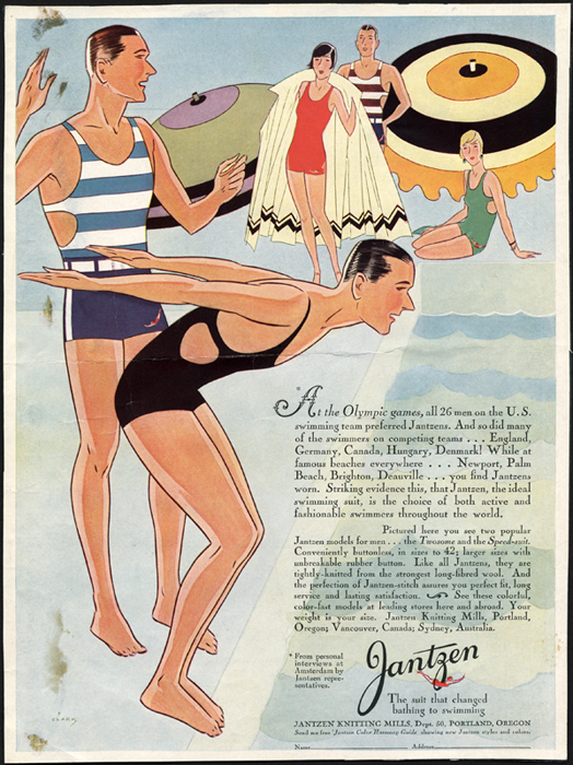 Vintage Men's Swimwear History 1930s, 1940s, 1950s