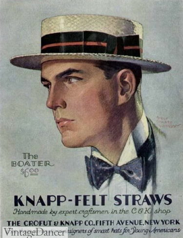 1930s Men&#8217;s Hat Styles and Fashion History, Vintage Dancer