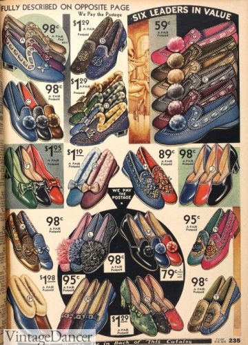 1930 slippers shoes lounge bedroom footwear