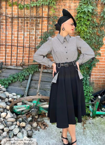 1930s outfit skirt and blouse by Bloody Edith 