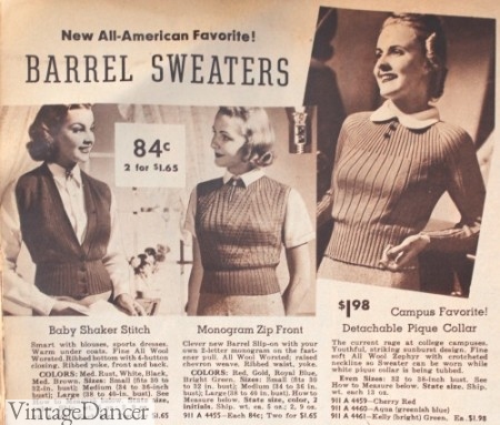 1930s Short and Snug Sweaters and Vests
