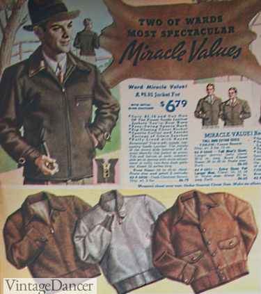 1930s men's suede sport jackets