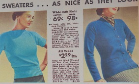 1930s Classci Sweater and Short Sleeve Sweater Top