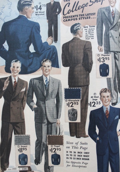 depression era men's clothing