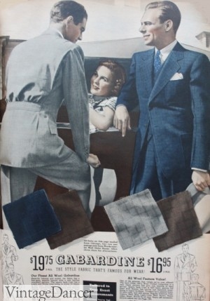 1937 Gabardine Suits with Half Back