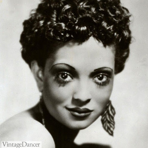 1930s Nina Mae McKinney heavy eyeshadow