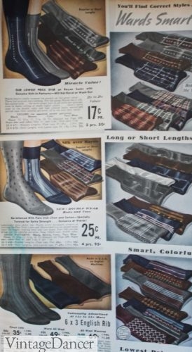 1930s men's socks for all occasions