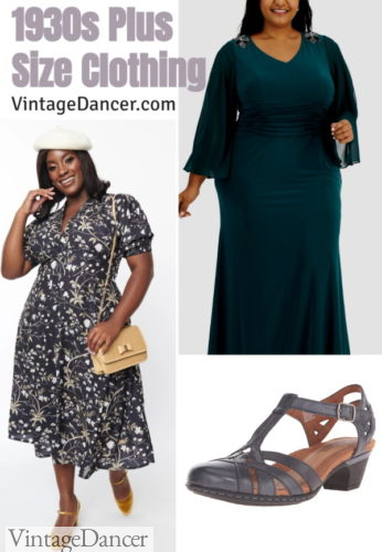 Shop 1930s plus size dresses and clothing