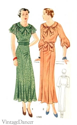 Vintage 1930s Dress Pictures, Vintage Dancer