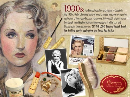 1930s makeup - pale skin and red lips define 1930s beauty. By Besame makeup