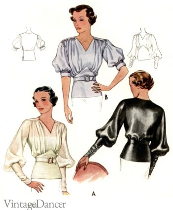 1930s Evening Blouses 