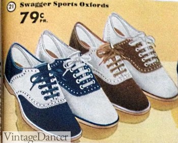 1930s Saddle Shoes- blue white, brown white