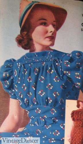1930s Boat neck dress