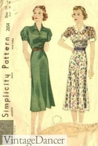 1930s dress pattern