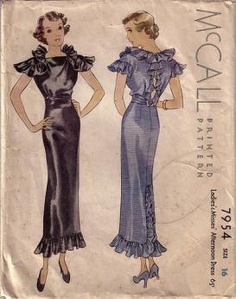 McCalls 1930s afternoon dress sewing pattern