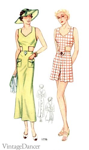 Beautiful beach styles from the 1930s.