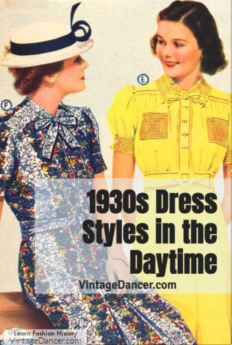 1930s dress styles fashion women dresses 30s thirties tea dresses history