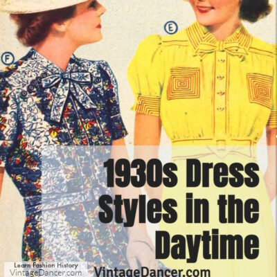 1930s Dress Styles in the Daytime