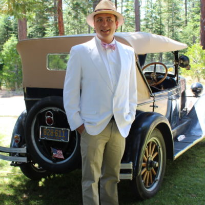 1930s mens outfit idea with car show. Oscar of VintageDancer