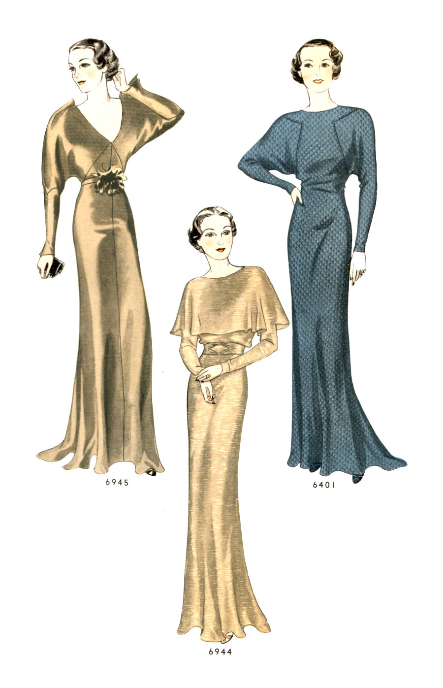 1930's evening wear for ladies
